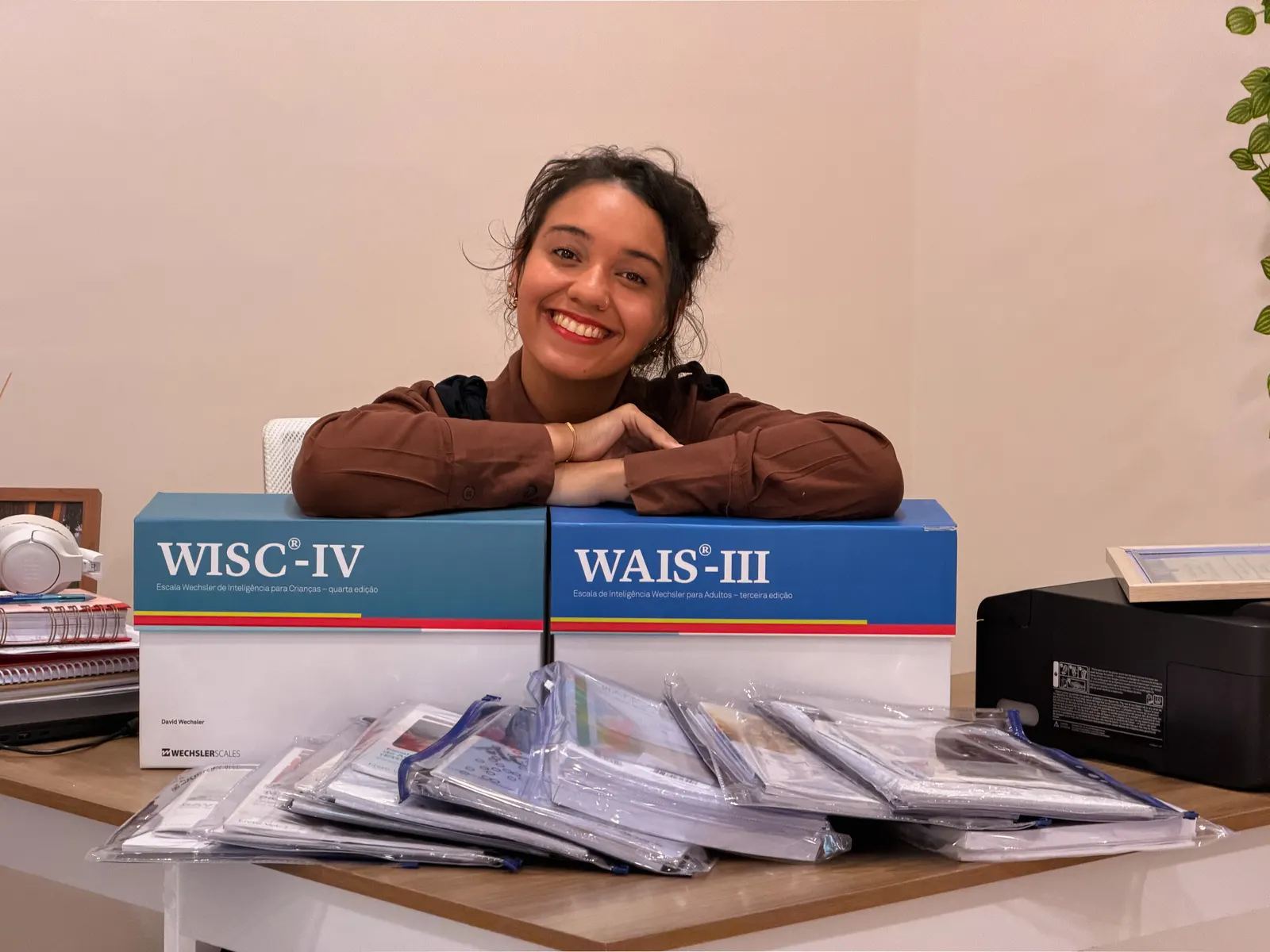 Instrumentos de avaliação WISC-IV e WAIS-III usados nos atendimentos